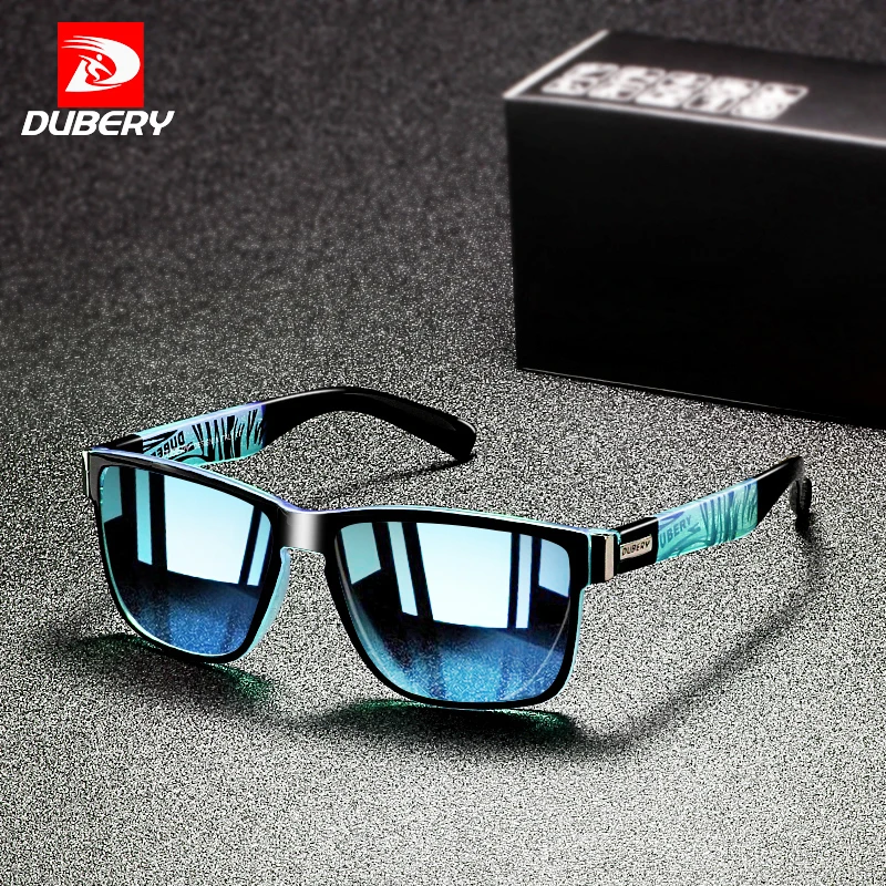 

DUBERY 2020 Classic Brand Design Men Polarized Sunglasses PC Frame Colorful Resin Lenses Sun Glasses UV400 Driving Goggles D3