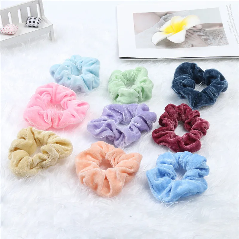 Аксессуары для волос девочек 47 шт. бархатные безопасные резинки женщин или