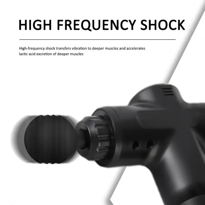 Массажный пистолет перкуссионный Массажер для релаксации вибрационная мышечная