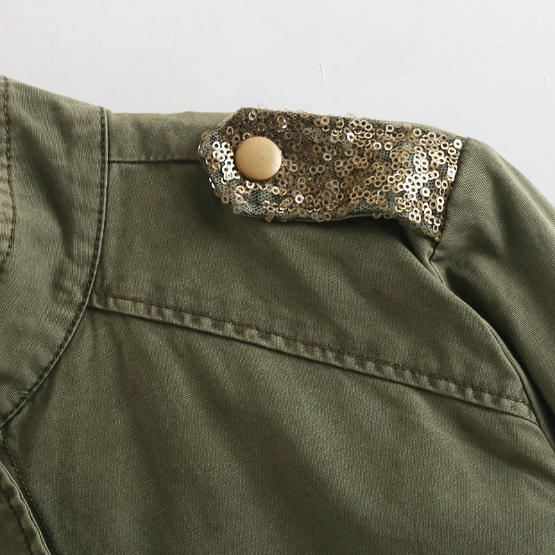 Женская стильная негабаритных бисером Украсить джинсовая куртка кисточкой