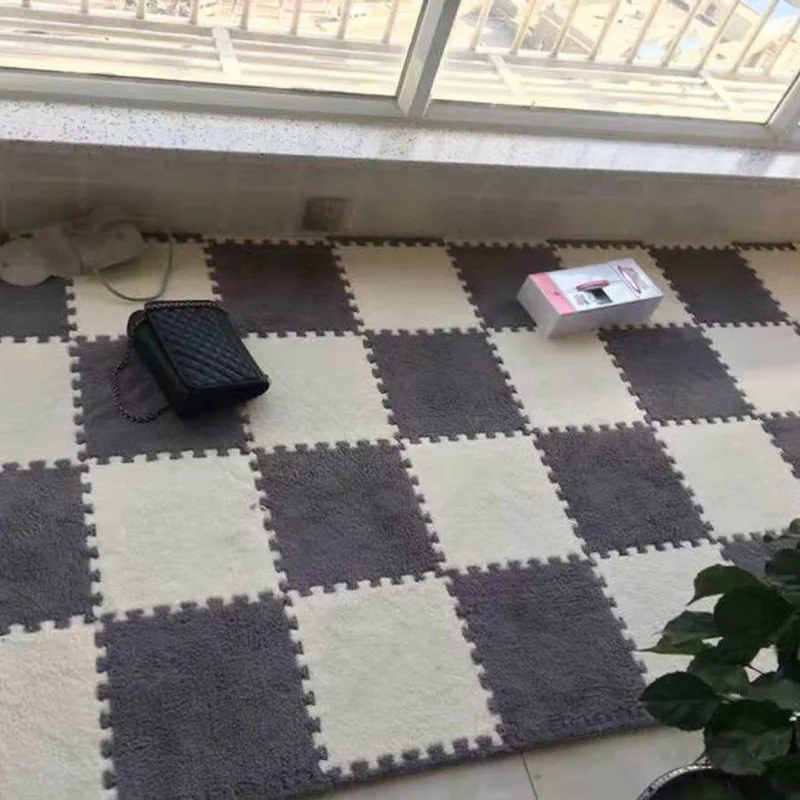 Blancstar DIY сплайсинга флис ковер для гостиной уникальное украшение спальни меховой