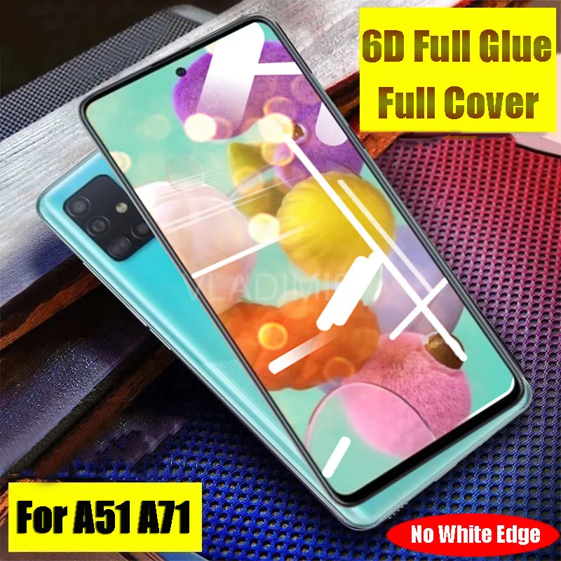 Защитное стекло закаленное 6D для Samsung Galaxy S10 Lite Note 10 M30s M20 A51 A71 A50 A70 A30 A50s A70s|Защитные