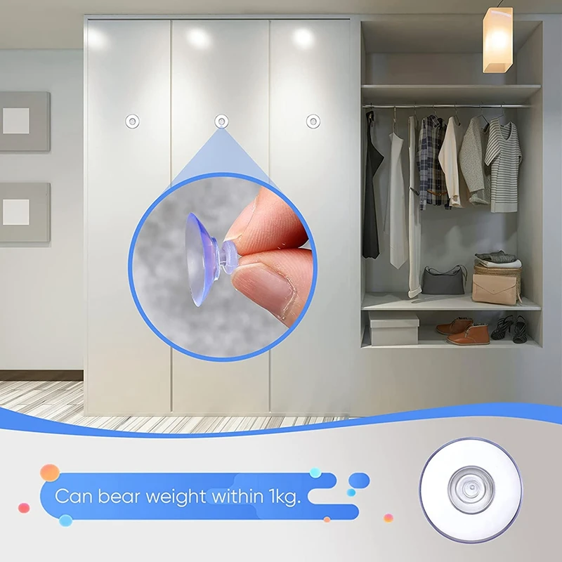 Promotion! 100Pcs Transparent Suction Cups Plastic Pads Without Hooks for Outdoor Kitchen Bathroom Window 20Mm |