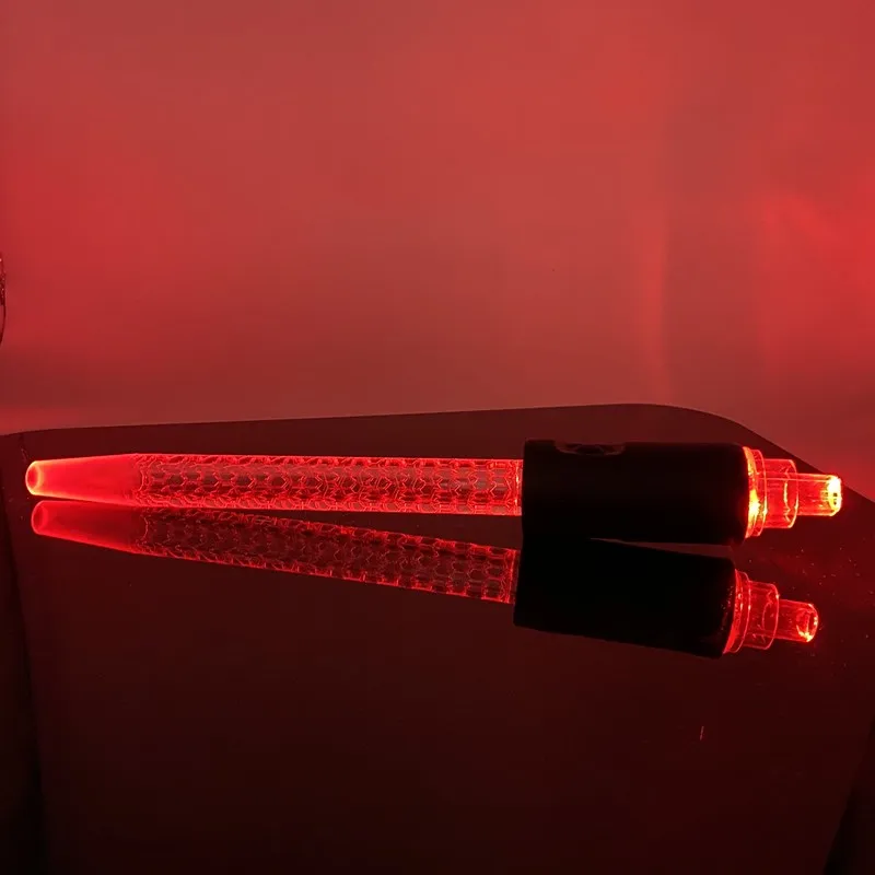 Акриловый мундштук для кальяна со светодиодсветильник кой любой силиконовый