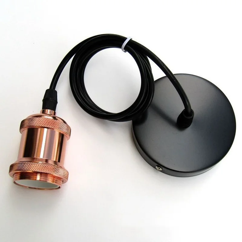 Винтажный алюминиевый подвесной светильник E27 держатель лампы Ретро Декор