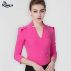 Женское боди на молнии Ruoru, с длинным рукавом, для офиса