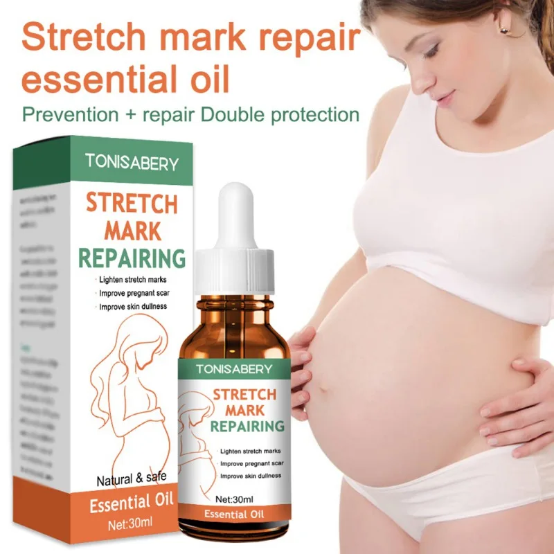 

Stretch Mark Oil 30ml Paraben-Free Hypoallergenic Safe for Pregnancy Stretch Marks Removal Skin Care Maternity Serum