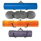 Многофункциональные (регулируемые) вешалки для хранения Ковриков Для Йогиупражнений Pmsanzay, настенные вешалки для йоги, полотенца, ролики из пены