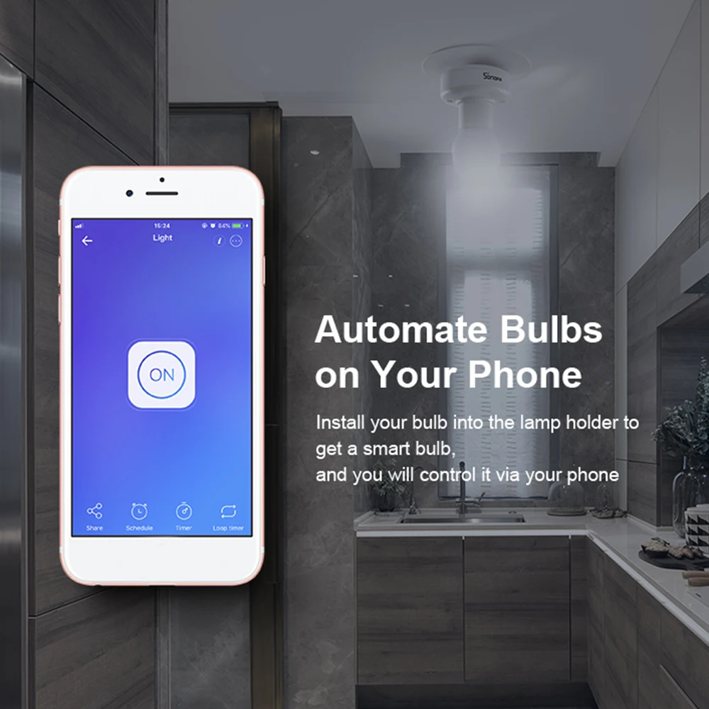 Смарт лампа SONOFF E27Works с поддержкой Wi Fi 433 МГц|Модули для умного дома| |