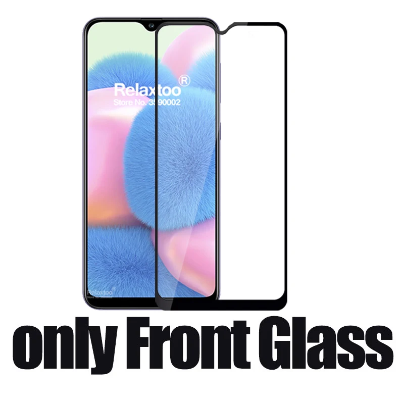 2 в 1 Защитное стекло для камеры для samsung Galaxy a30s закаленное стекло 3D чехол samsun s30s a 30s a307F Защитная пленка для объектива - Цвет: only Front Glass