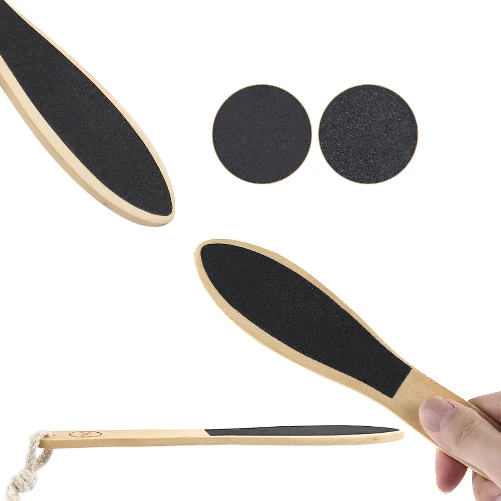 2 шт. BYEPAIN двухсторонняя прочная деревянная пилка для удаления твердой кожи