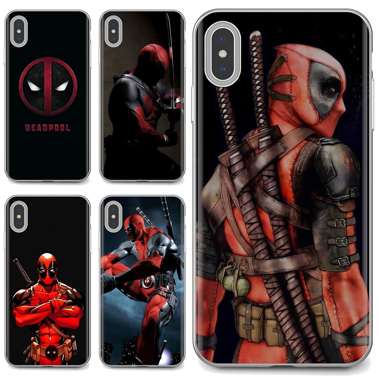Обои Deadpool Super Hero для Huawei Honor Y5 2019 8S 9X Pro 20 10 10i Lite мягкий кожаный чехол | Мобильные
