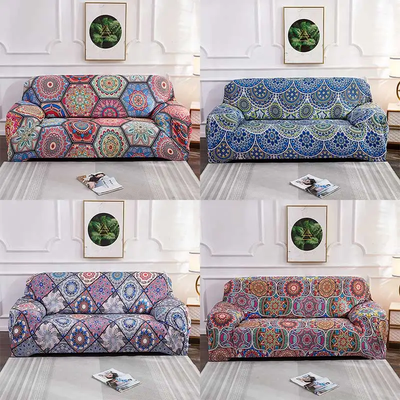 

Bohemia Slipcovers Sofa Cover Mandala Pattern Sofa Towel Sofa covers Living Room Furniture Protective Armchair Couches Sofa