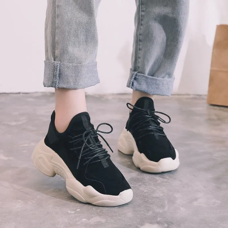 Platform Shoes Women Sneakers Autumn Winter Casual Woman Sport Vulcanize Loafers Female Femme Mujer Chaussure K20-34 | Обувь