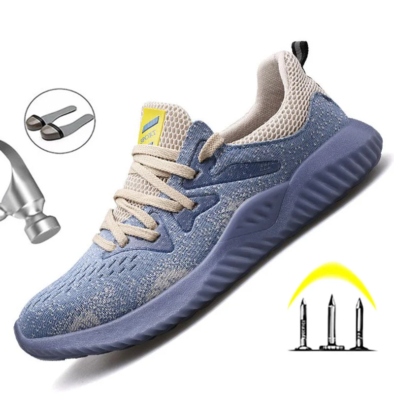 

Защитные ботинки для мужчин, рабочая обувь, стальной носок, защитная обувь, рабочие ботинки, защита от пирсинга, безопасные кроссовки