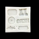 Оптовая продажа, 10 шт., военные ботинки, армейская силиконовая форма, женская модель