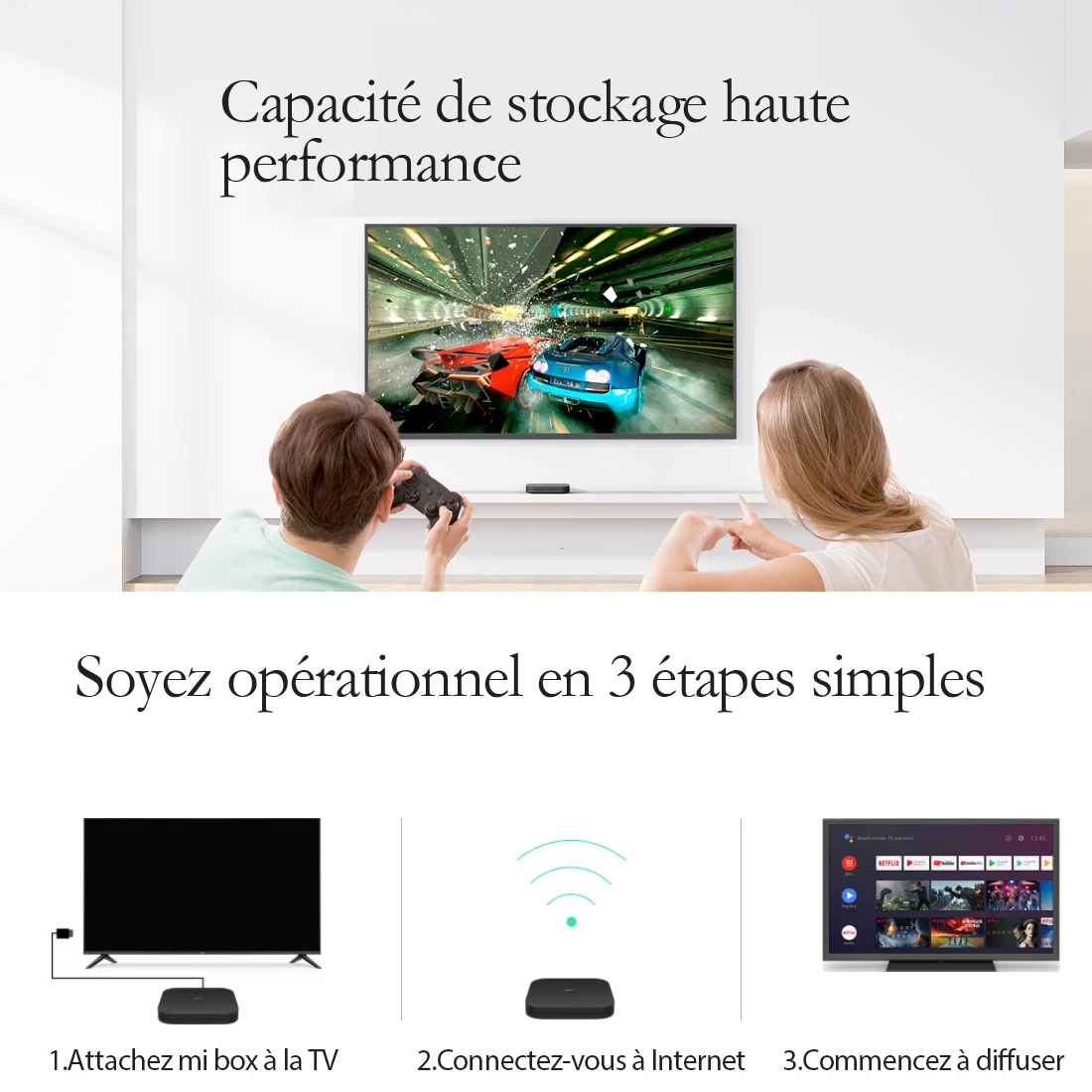 Оригинальная ТВ-приставка Xiaomi Mi S 4K Ultra HD Android 9 0 HDR 2 ГБ 8 WiFi BT4.2 Google Cast Netflix Smart TV Box 4