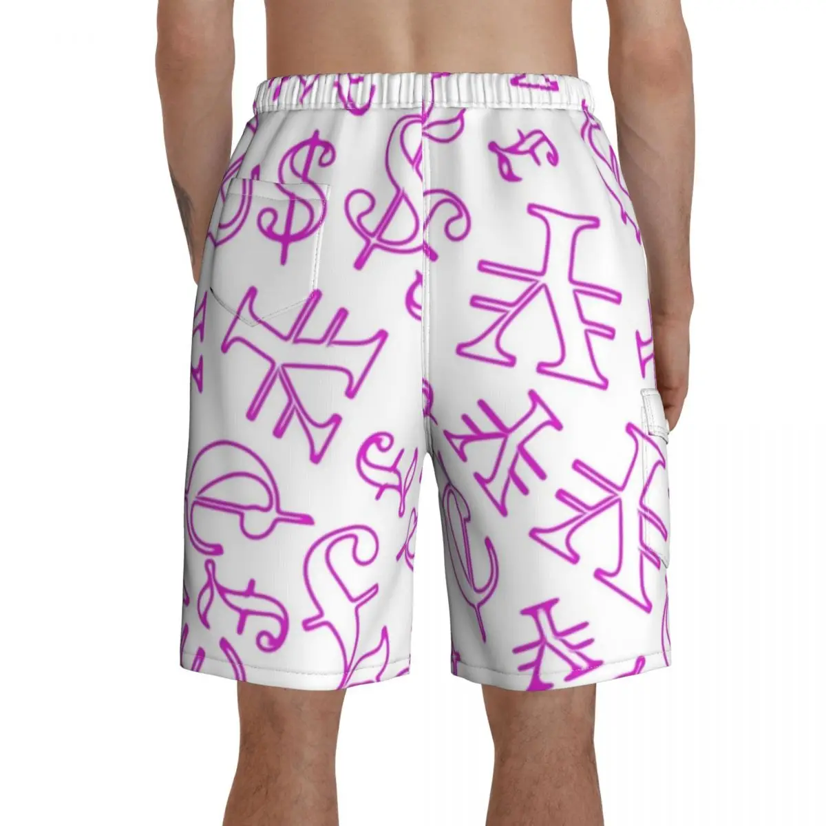 

Money Board Shorts Beach Swimming Trunks Polyester Funny Men Swim Trunks