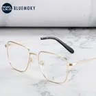 BLUEMOKY Оправа очков из титанового сплава Мужские квадратные очки для близорукости по рецепту оправы для очков бизнес стиль оптические корейские очки