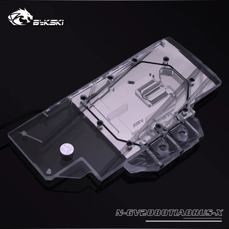 Водяной блок Bykski VGA для видеокарты Gigabyte AORUS GeForce RTX 2080Ti 11G RGB/RBW | Компьютеры и офис
