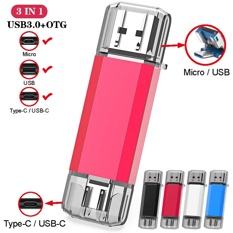 Внешний накопитель TYPE C USB 3 0 OTG флеш 128 ГБ 256 32 16 высокоскоростной 64 ГБ|USB