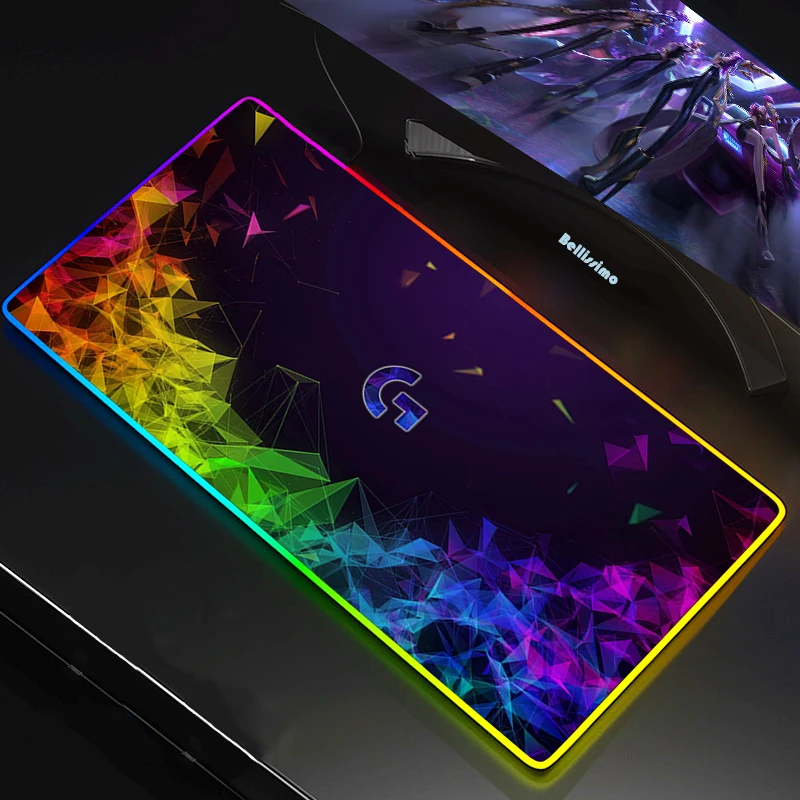 

Цветная (RGB) светодиодный игровой Мышь Pad Мышь большой МОЗ площадку клавиатура настольный коврик игра резиновая нескользящая Мышь геймер ...