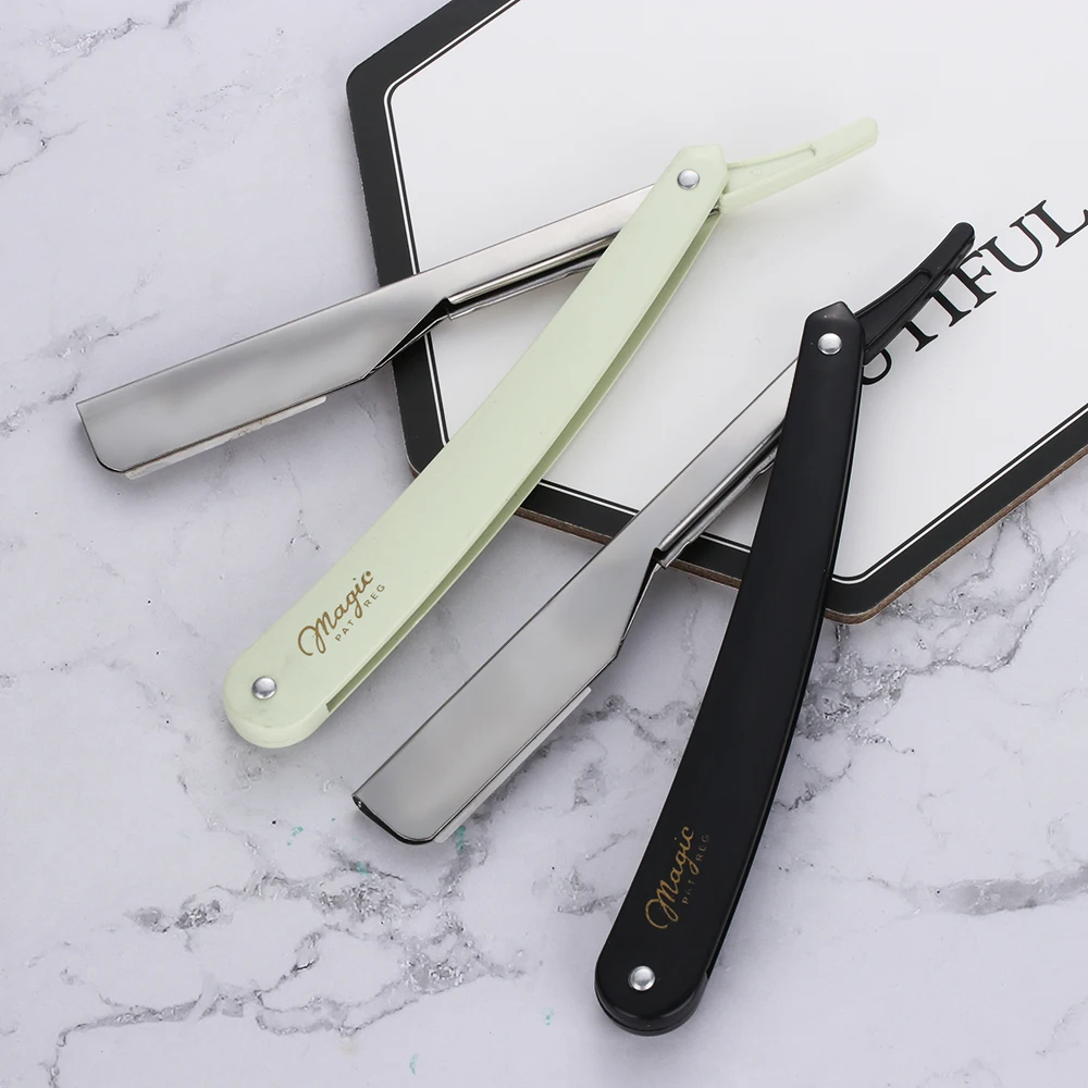 Ручная бритва профессиональная с прямыми краями из нержавеющей стали для