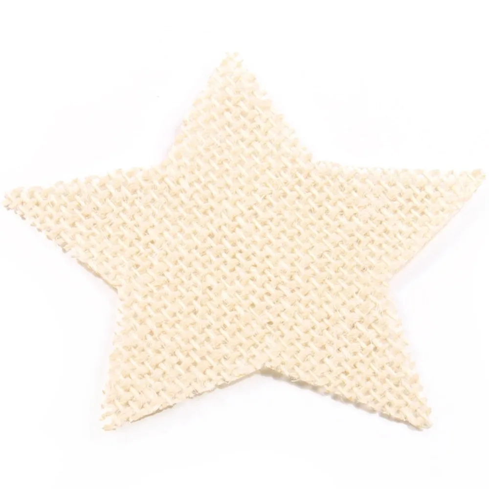 10 шт./компл. ремесло ретро любовь Слива круглый пятизвездный кусок DIY льняной