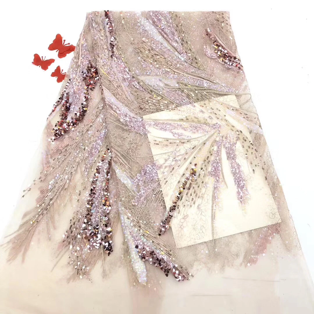 Африканская кружевная блестящая ткань 2020 Высококачественная Тюлевая подходит