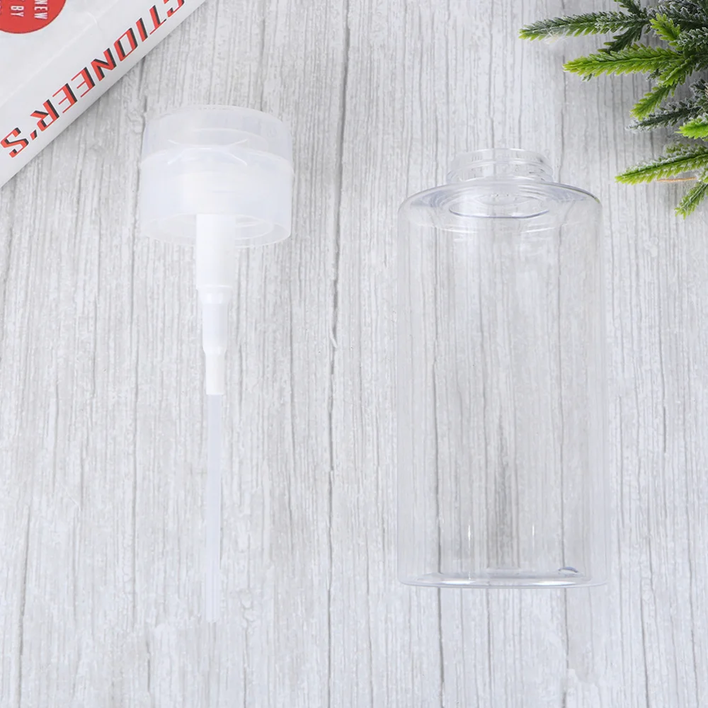 

4 Pcs Pump Bottles Shampoo Bottles Portable Empty Bottles (Transparent, 160ML)