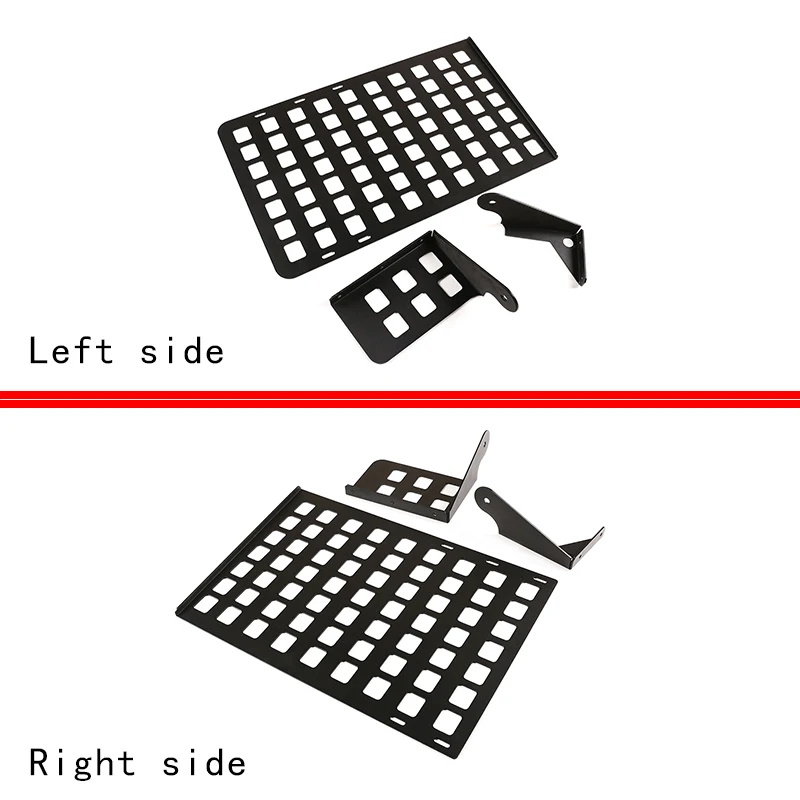 Kopen Aluminium Zwart Kofferbak Hangen Dingen Rooster Plaat Kofferbak Organizer Voor Land Rover Defender 110 2020-2022 Auto Accessoires