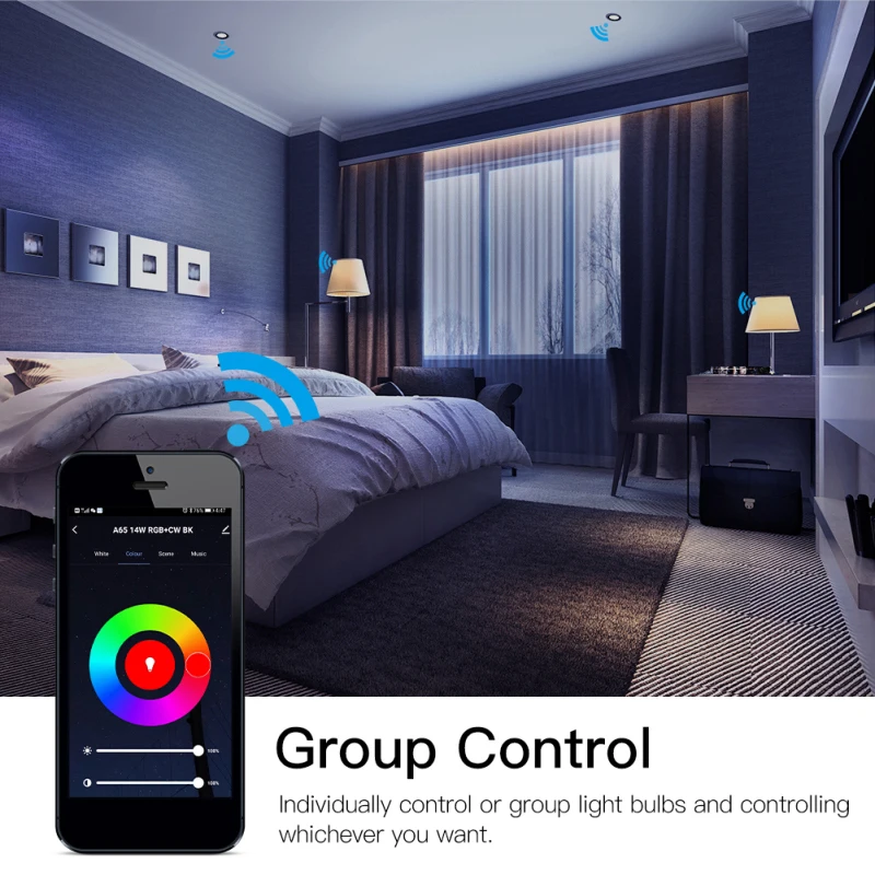 

Tuya 3/2/1PCS WiFi Smart LED Dimmable Light 14W RGBCW E27 Smart Life/app Remote Control With Alexa Echo For Using Google Home