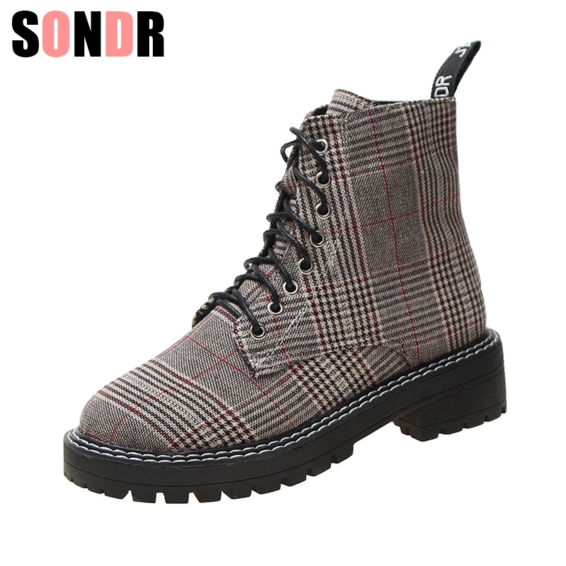 Новинка 2019 года женские ботинки Модные ботильоны Осенняя теплая обувь Botas Feminina