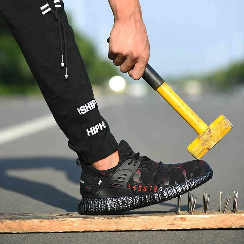 Женская обувь дышащая защитная женские ботинки непромокаемые ПРОКАЛЫВАЮЩИЕ с