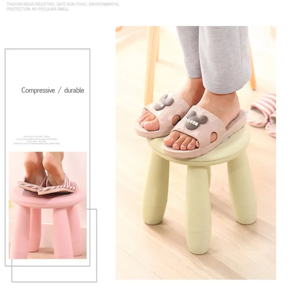 Креативные милые Мультяшные табуреты детский табурет портативный пластиковый