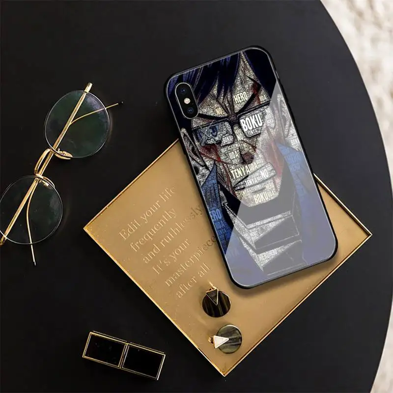 

My Hero Academia Phone Case For Iphone 11 Pro XR XS MAX 8 X 7 6S 6 Plus Tempered Glass Cove Fundas