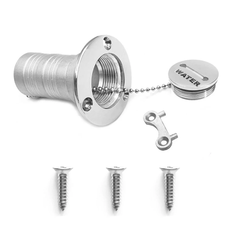 

Наполнитель для отходов палубы с крышкой для ключей 1-1/2 дюйма (38 мм) для розетки лодка, дом на колесах грузовик морской марки 316 нержавеющая сталь антикоррозийный