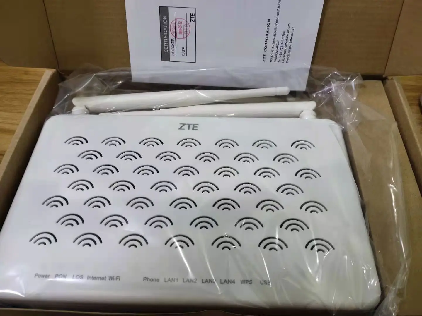 Оригинальный маршрутизатор ZTE GPON ZXA10 F609 ONU/ONT версии 6 0 с 1GE + 3FE 1 голосовым
