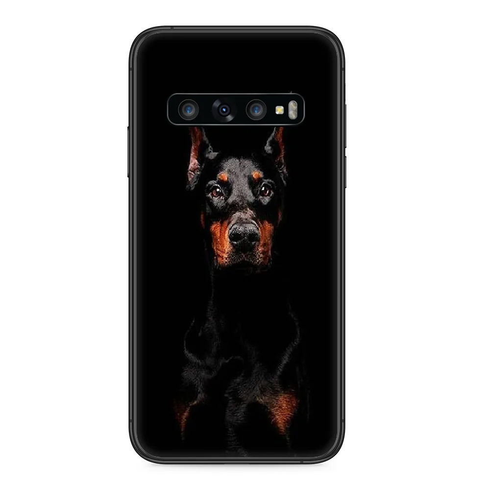 Чехол Doberman для телефона Samsung Galaxy S 10 20 3 4 5 6 7 8 9 Plus E Lite Uitra черный роскошный