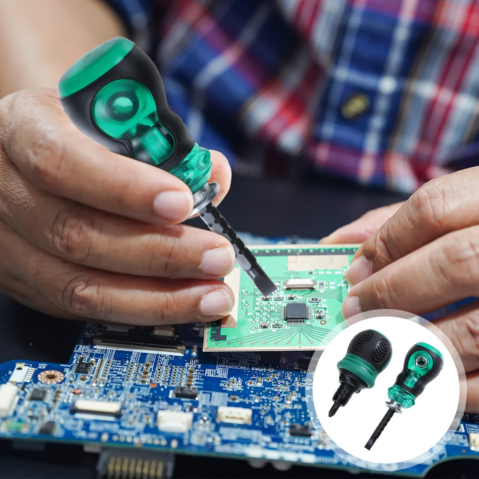 

2pcs Dual Used Cross Flat Screwdrivers Household Screwdrivers Hand Repair Tool