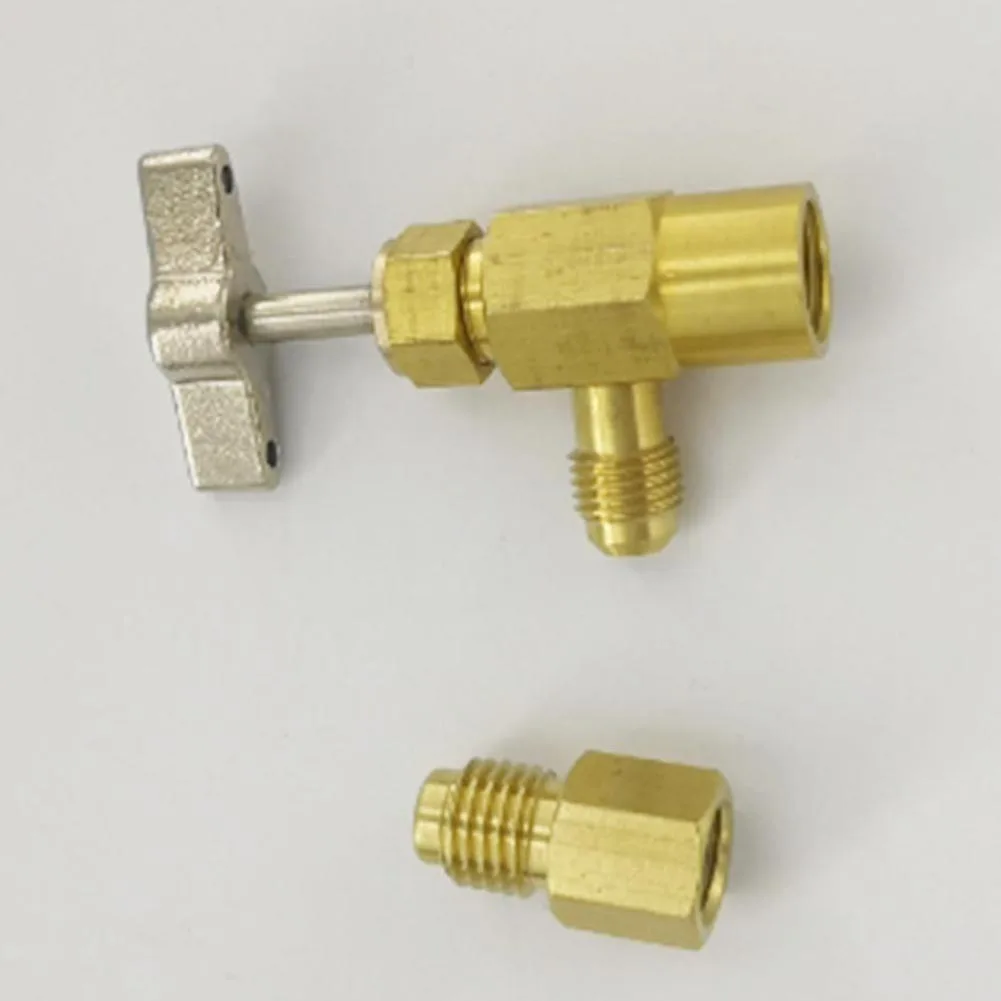 1/4 SAE M16 Valve Kit Auto AC Can Tap Bottle Tapper Opener Connector For R12 R22 R134a Gas Refrigerant
