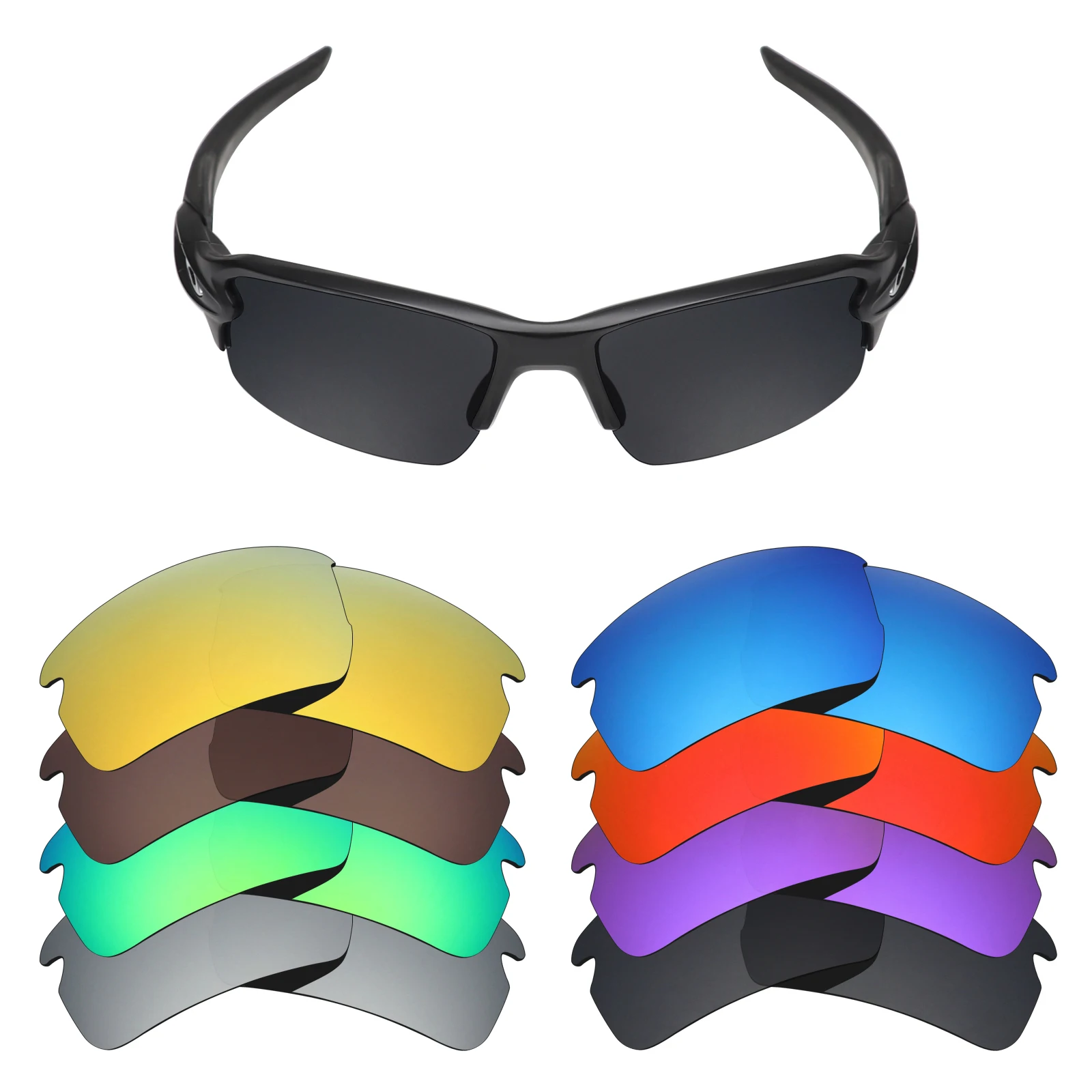 Mryok поляризованные Сменные линзы для Oakley Flak 2 0 азиатская посадка (AF) OO9271