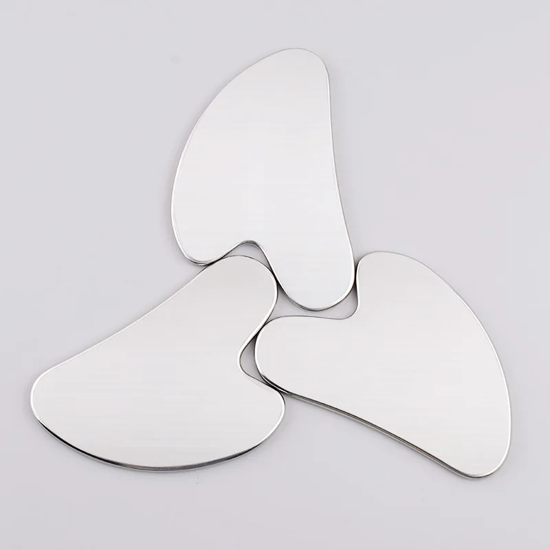 

Stainless Steel Face Massage Scraper Facial Guasha Massager Board Body Slimming Reduce Puffiness Face Lift Anti-Aging Skin Care