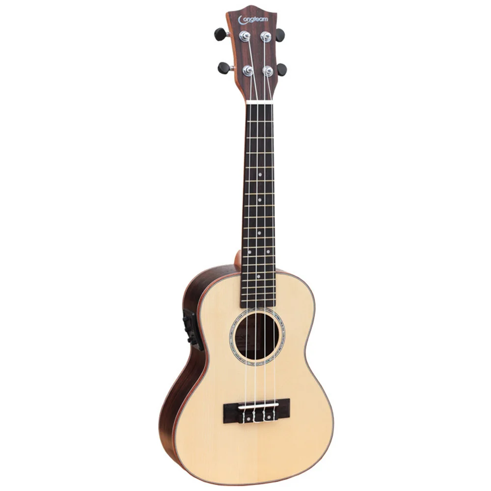 

26 Inch Ukulele Guitar Spruce Body Rosewood Fretboard Solid Wood 4-String Guitar for Beginners Children Concert Ukulele UK2676