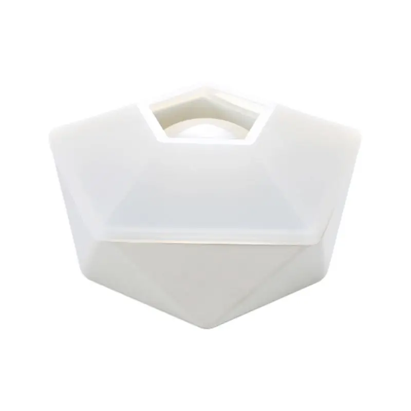 

Silicone Mold Hexagonal Flowerpot Geometric Handmade DIY Epoxy Resin Crafts Flower Base Molds 3D Storage Decoration