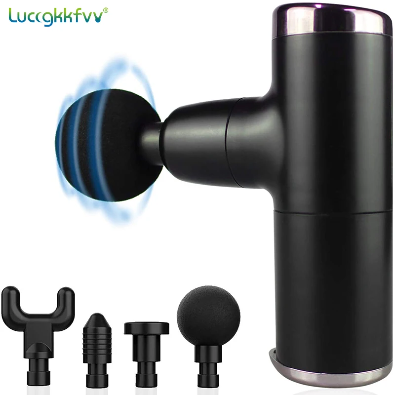 Пистолет для массажа мышц карманный Электрический мини массажер шеи и всего тела