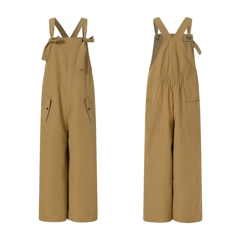 

Plus Size Vintage Solid Wide Leg Pants Women's Summer Jumpsuits 2021 ZANZEA Casual Suspender Overalls Female Solid Rompers S-5XL