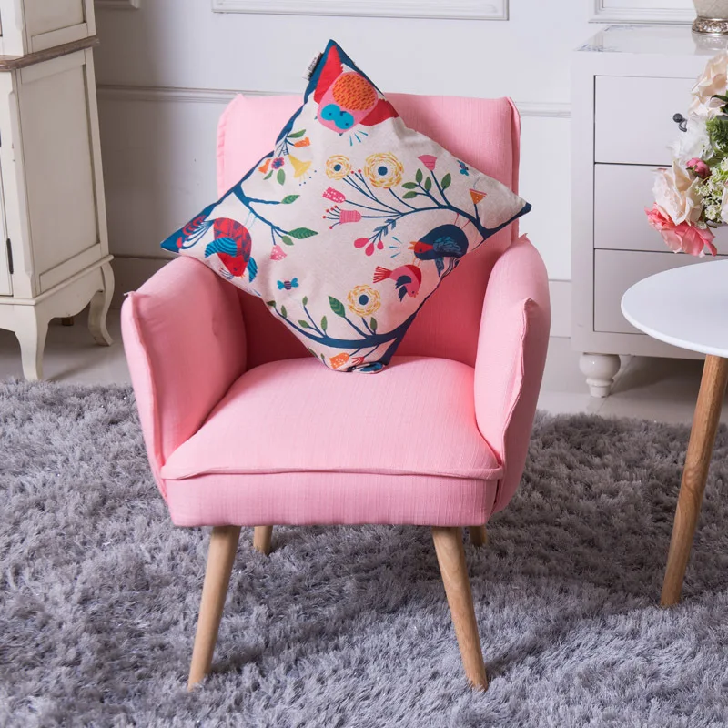 Простой современный Одноместный стул в скандинавском стиле маленькая мебель для