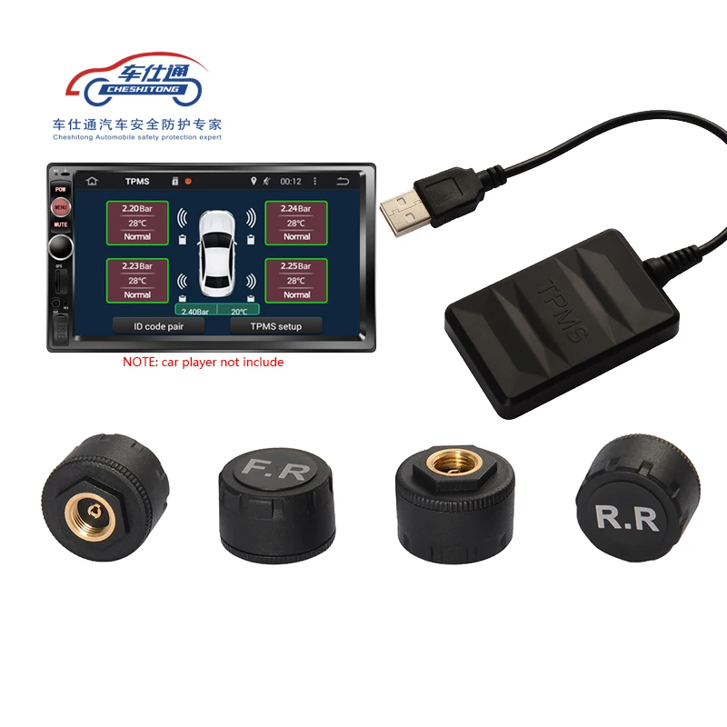 USB Android TPMS монитор давления в шинах/Android навигационная система контроля давления в шинах/Беспроводная передача TPMS