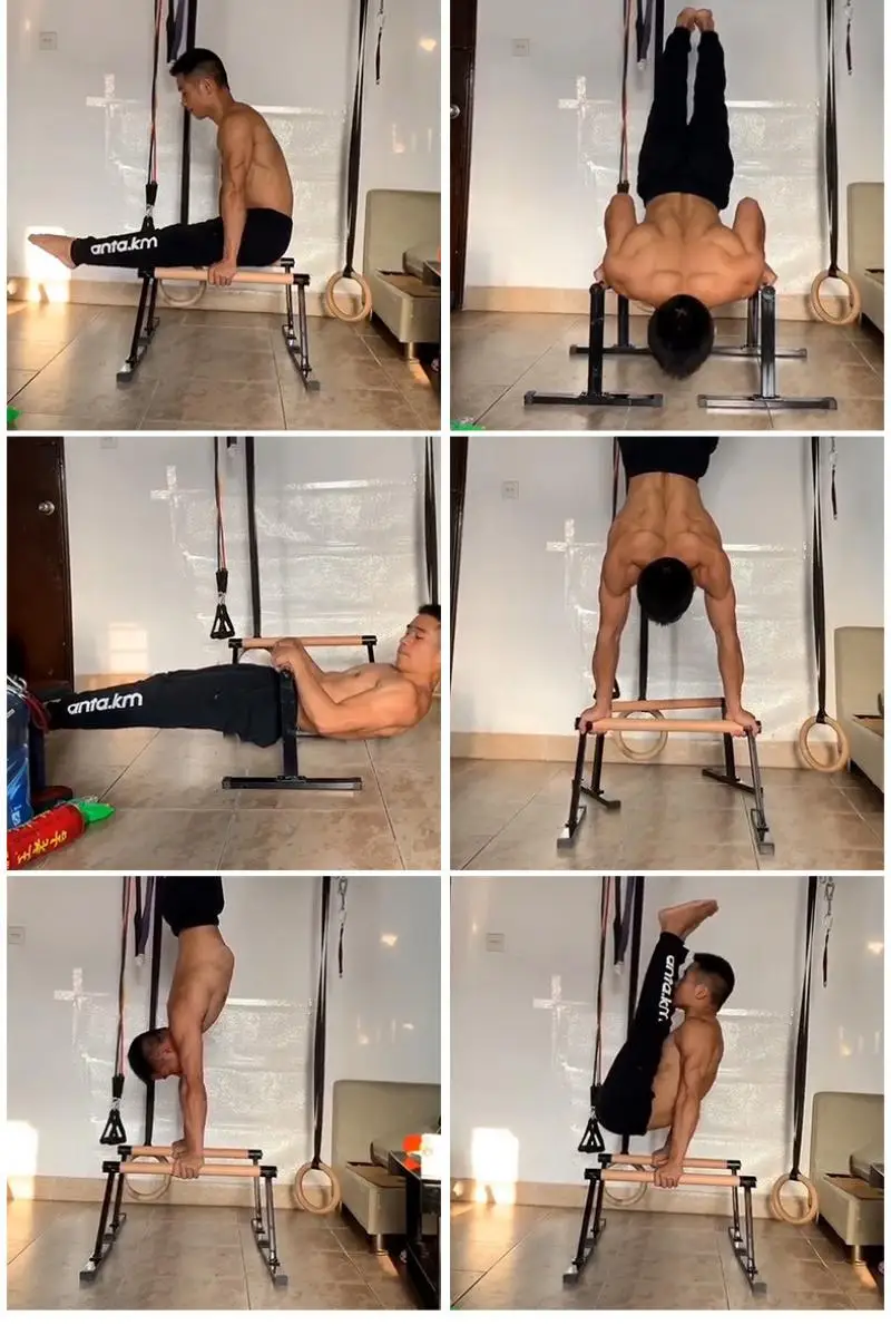 Деревянные параллельные брусья домашняя ручная стойка Антигравитационное